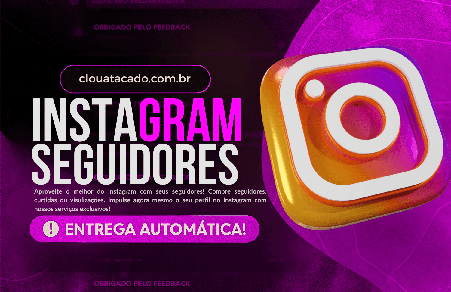 Seguidores Instagram - Brasileiros Comuns
